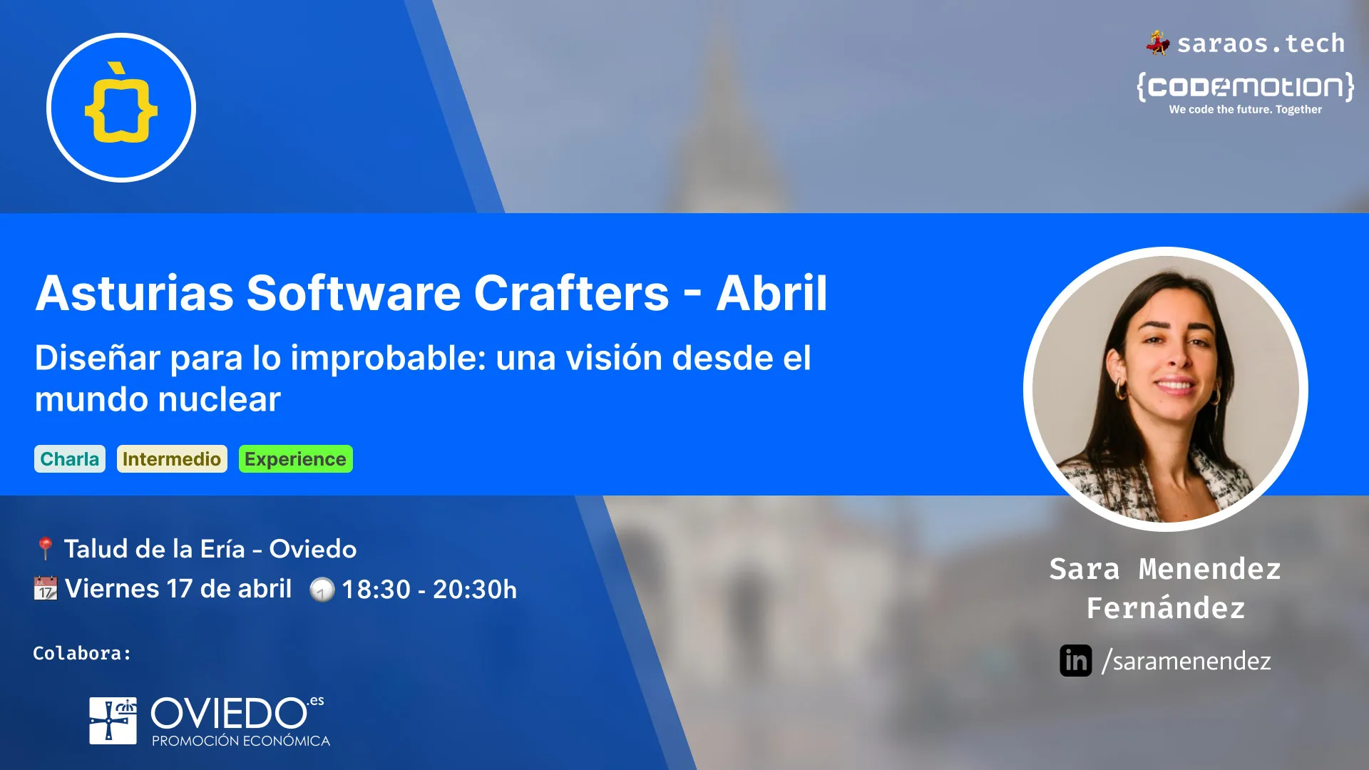 Foto de portada del evento Asturias Software Crafters - Abril: Diseñar para lo improbable: una visión desde el mundo nuclear