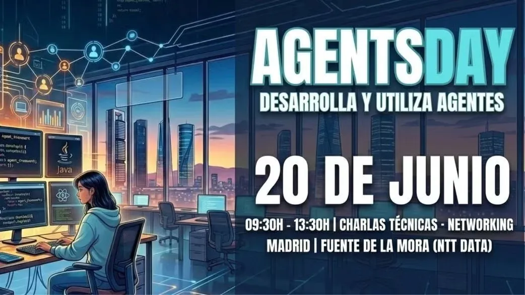 Foto de portada del evento AgentsDay. Desarrolla y utiliza agentes