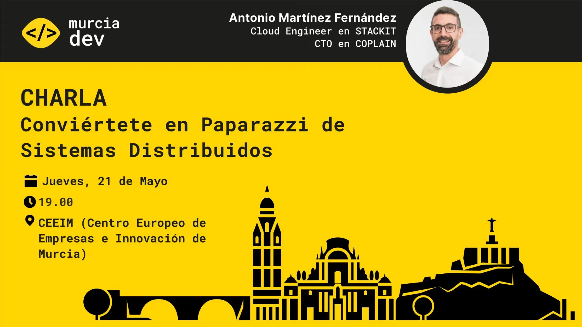 Foto de portada del evento CHARLA - Conviértete en Paparazzi de Sistemas Distribuidos