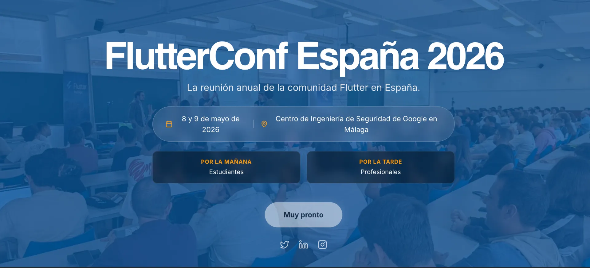 Foto de portada del evento FlutterConf 2026