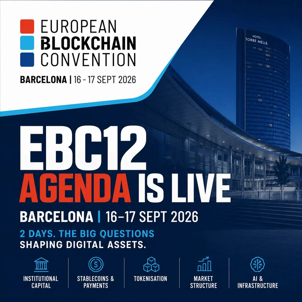 Foto de portada del evento European Blockchain Convention 12