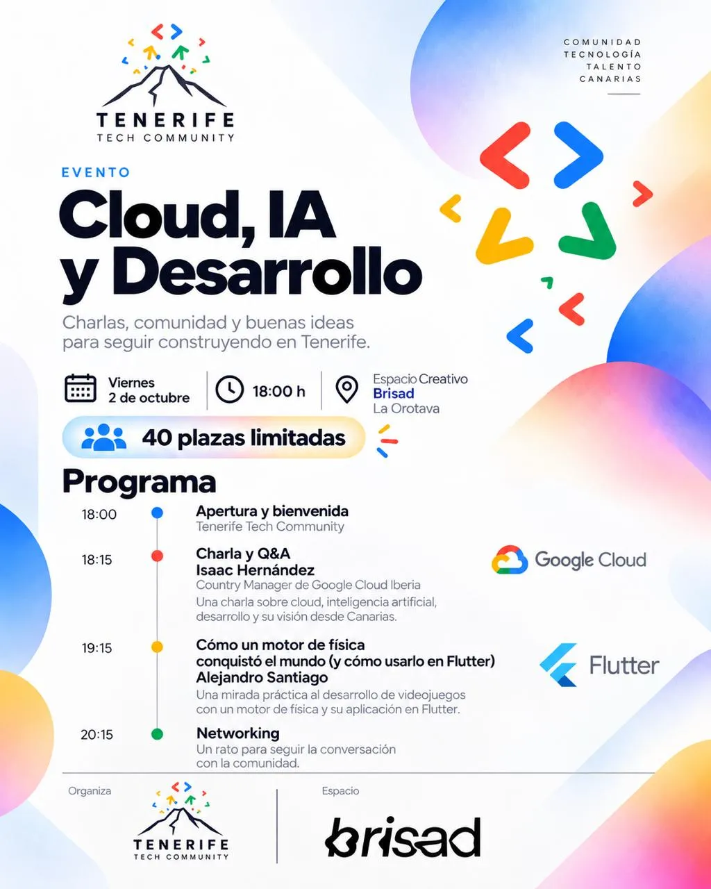 Foto de portada del evento Tenerife Tech Community (Camino a GDG)