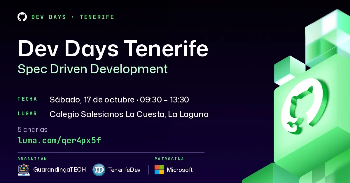 Foto de portada del evento GitHub Copilot Dev Days - Spec Driven Development