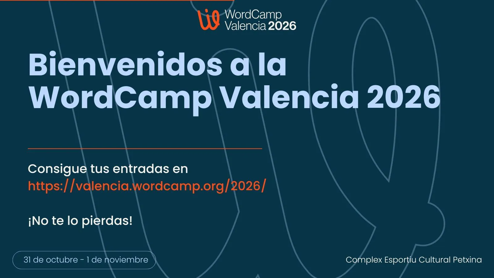 Foto de portada del evento WordCamp Valencia